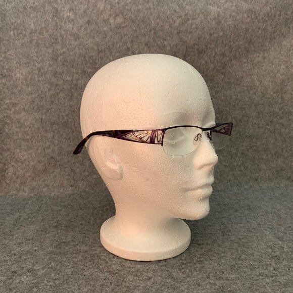 Cogan YC2132 VIO Purple Gold Half Rim Optical/Prescription Eyeglasses Frame - Picture 4 of 14